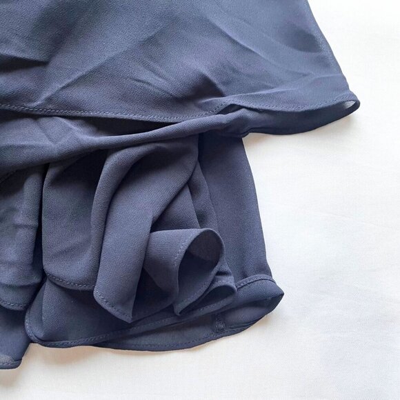 BHLDN CAPULET BRIDESMAID NAVY CHIFFON EVENING GOWN DRESS - S - Picture 13 of 15